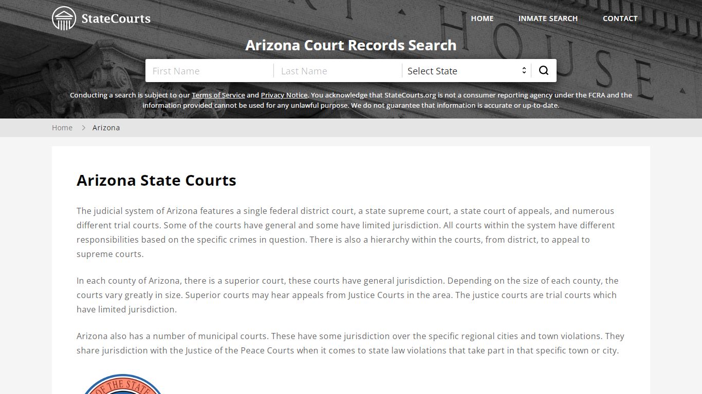 Arizona Court Records - AZ State Courts