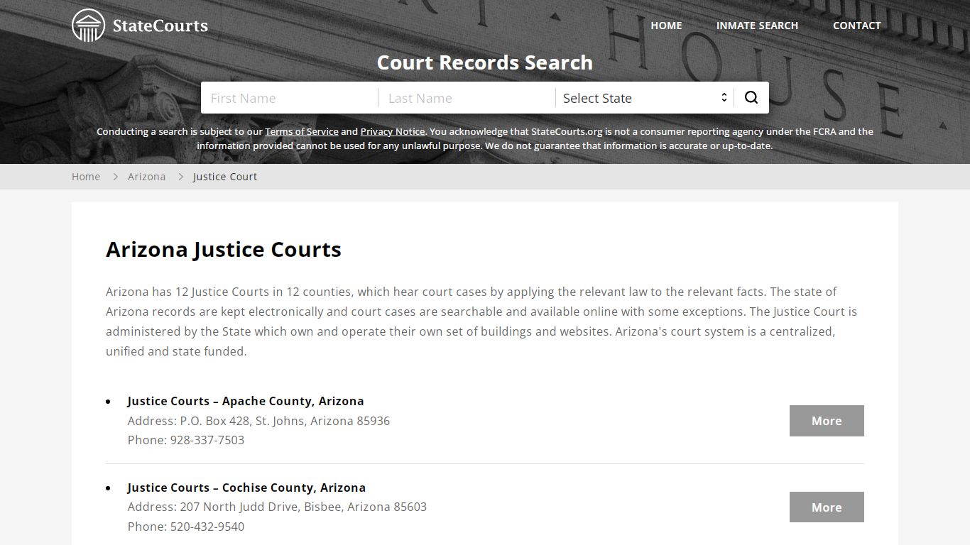 Arizona Justice Courts - StateCourts